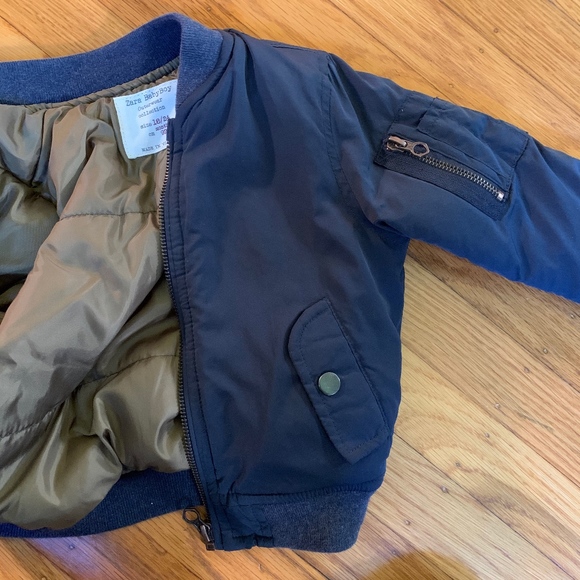 ZARA Members Only Navy Blue Toddler Jacket - Picture 4 of 7